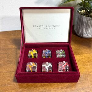 Godinger Crystal Legends Handcrafted Crystal Place Card Holders Presents Gifts